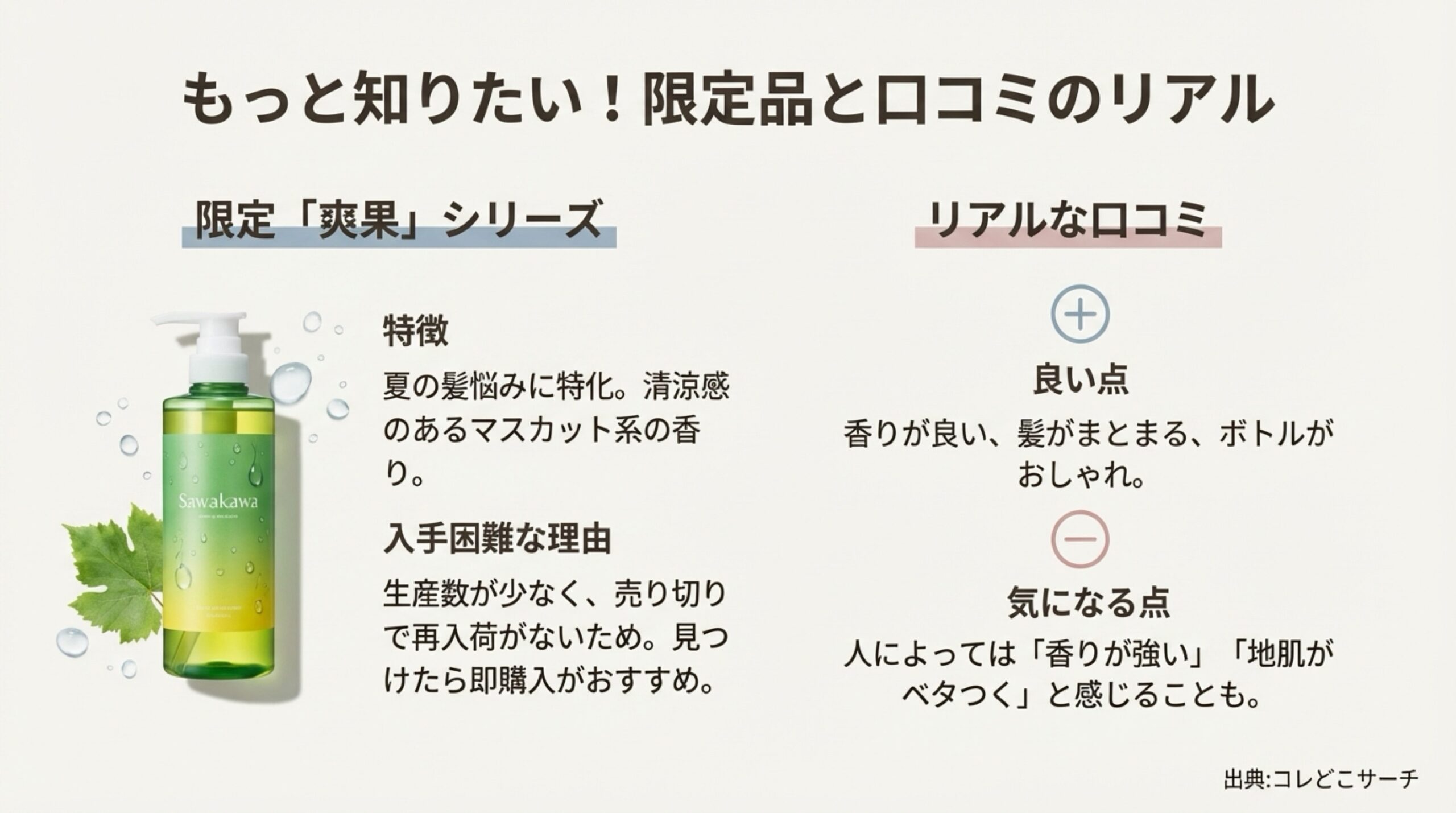 夏限定ヒリツ「爽果（サワカ）」シリーズの特徴と、ユーザーからの良い口コミ・気になる点のまとめ。