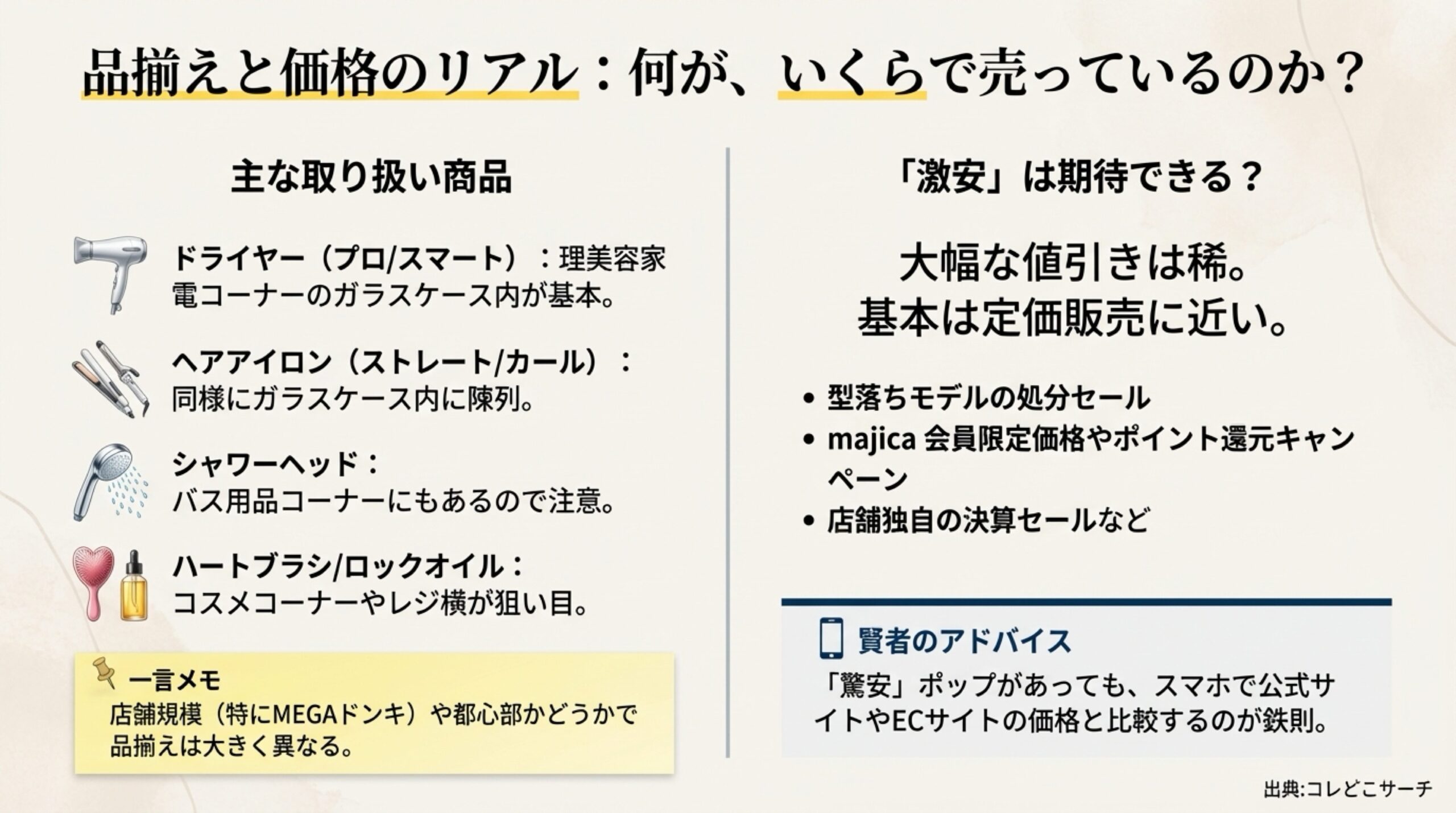 ドンキホーテでのリファ取り扱い商品一覧と価格のリアルな実情