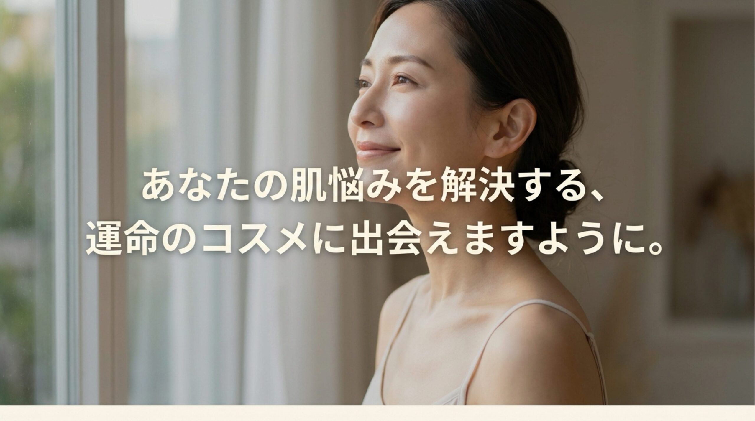 あなたの肌悩みを解決する運命のコスメに出会えますように