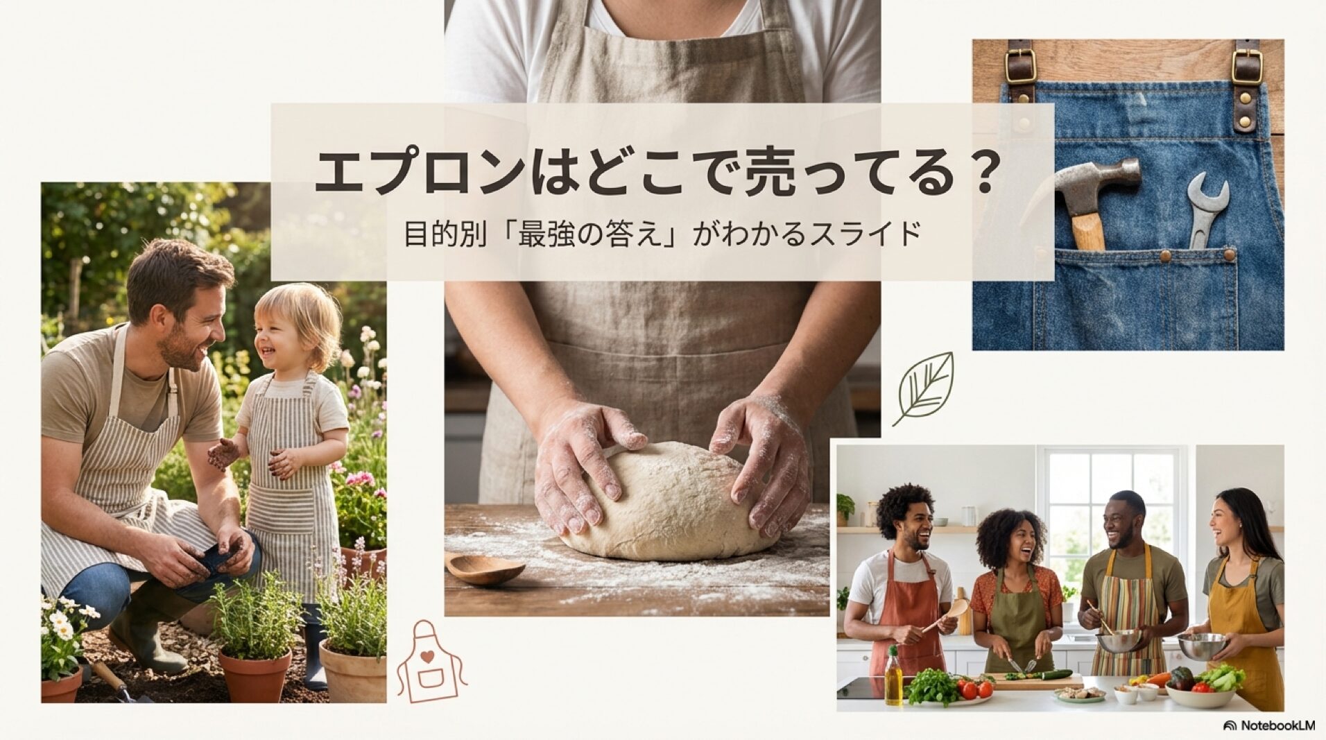 エプロンをした男性と子供が笑い合っている表紙画像