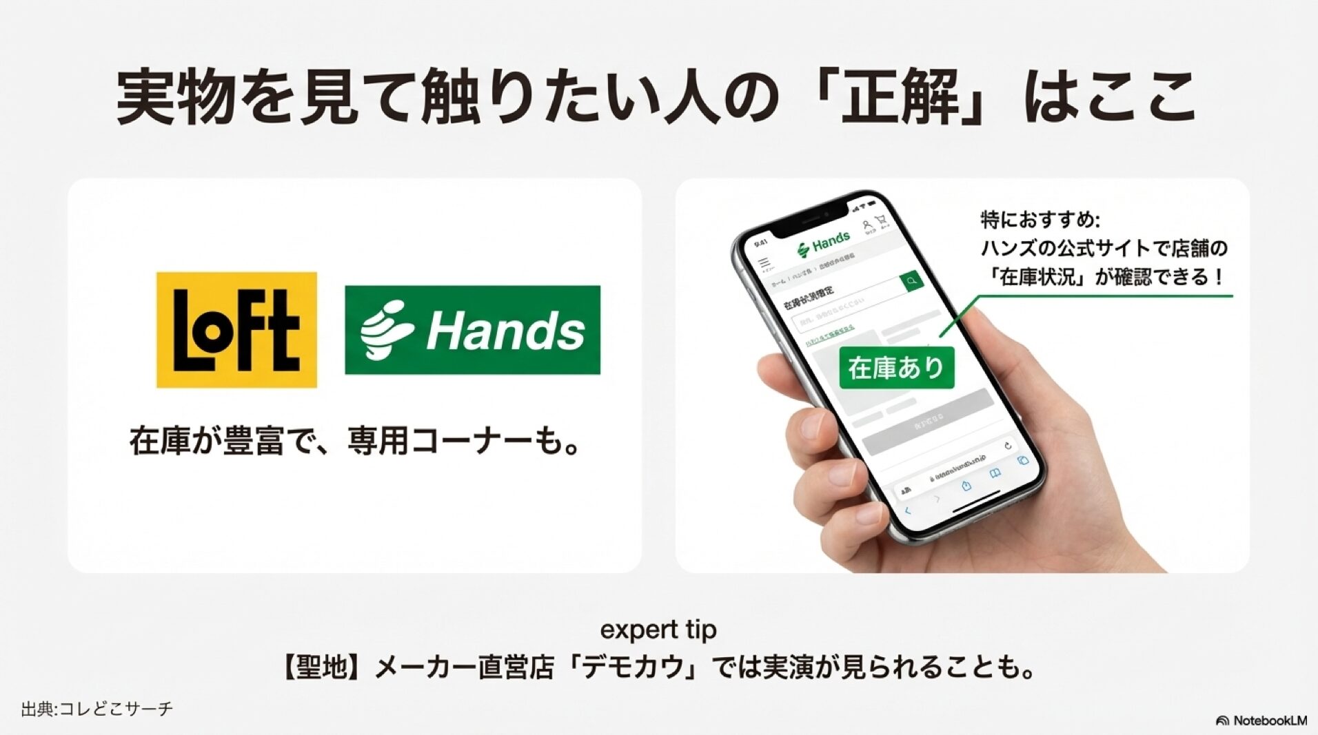 ロフトやハンズでの在庫確認方法と実店舗のメリット