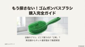 ゴムポンバスブラシ購入完全ガイドの表紙画像