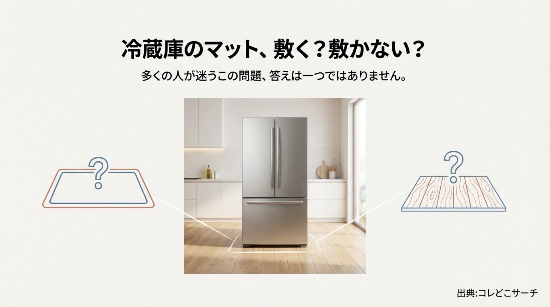 冷蔵庫マットの必要性を問うアイキャッチ画像