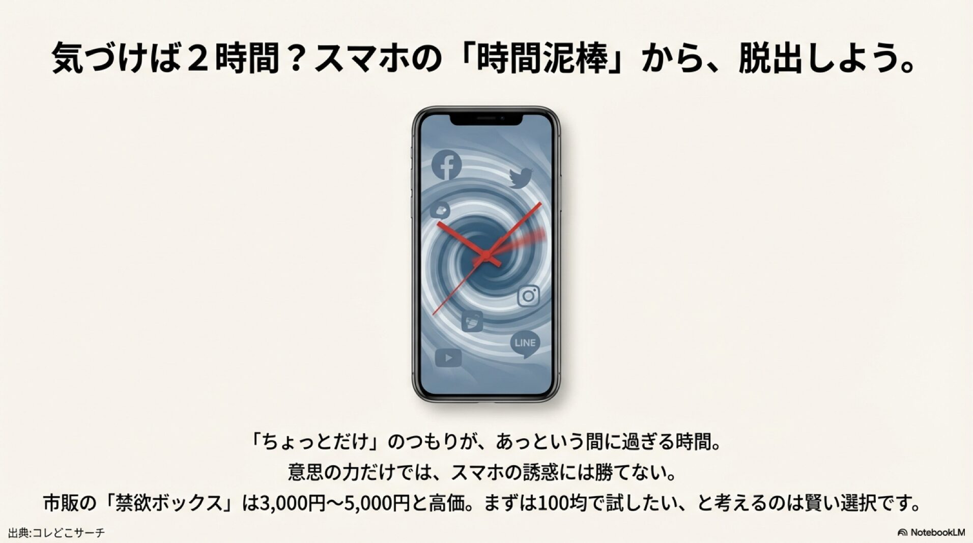 スマホの時間泥棒から脱出するための100均DIYガイド。3000円もする禁欲ボックスは不要。