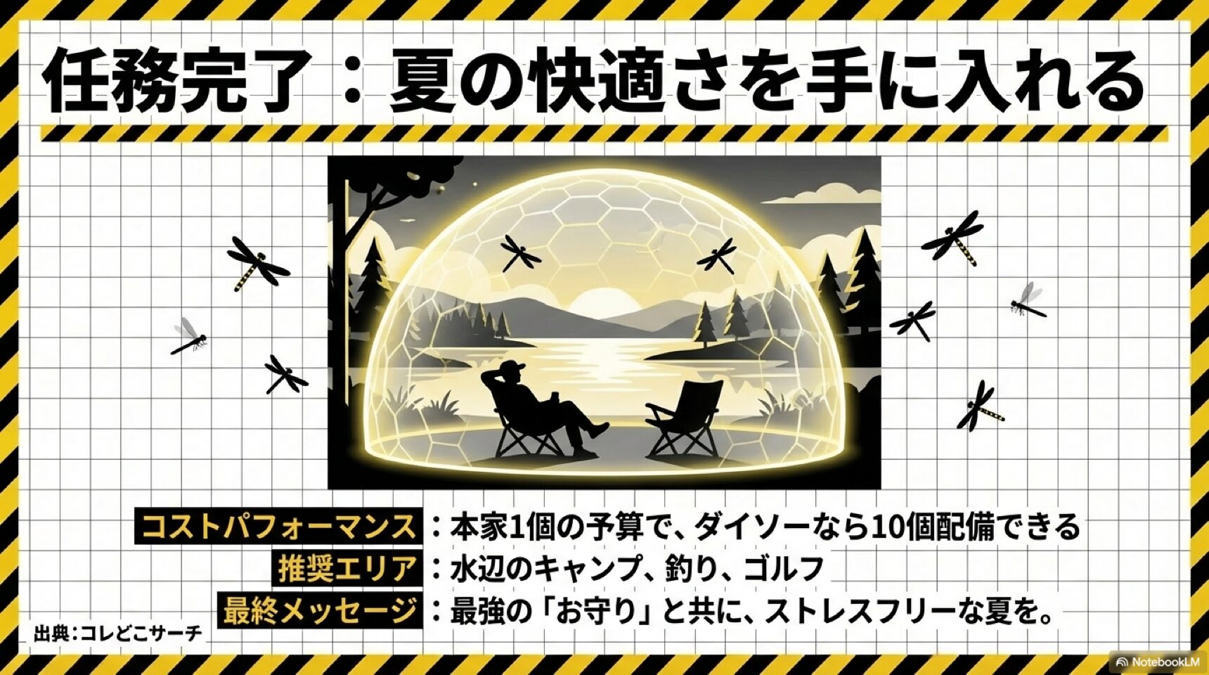 ダイソーオニヤンマで実現する夏の快適アウトドア ダイソー製なら本家1個の予算で10個配備できるコストパフォーマンスの高さと推奨利用シーンのまとめ
