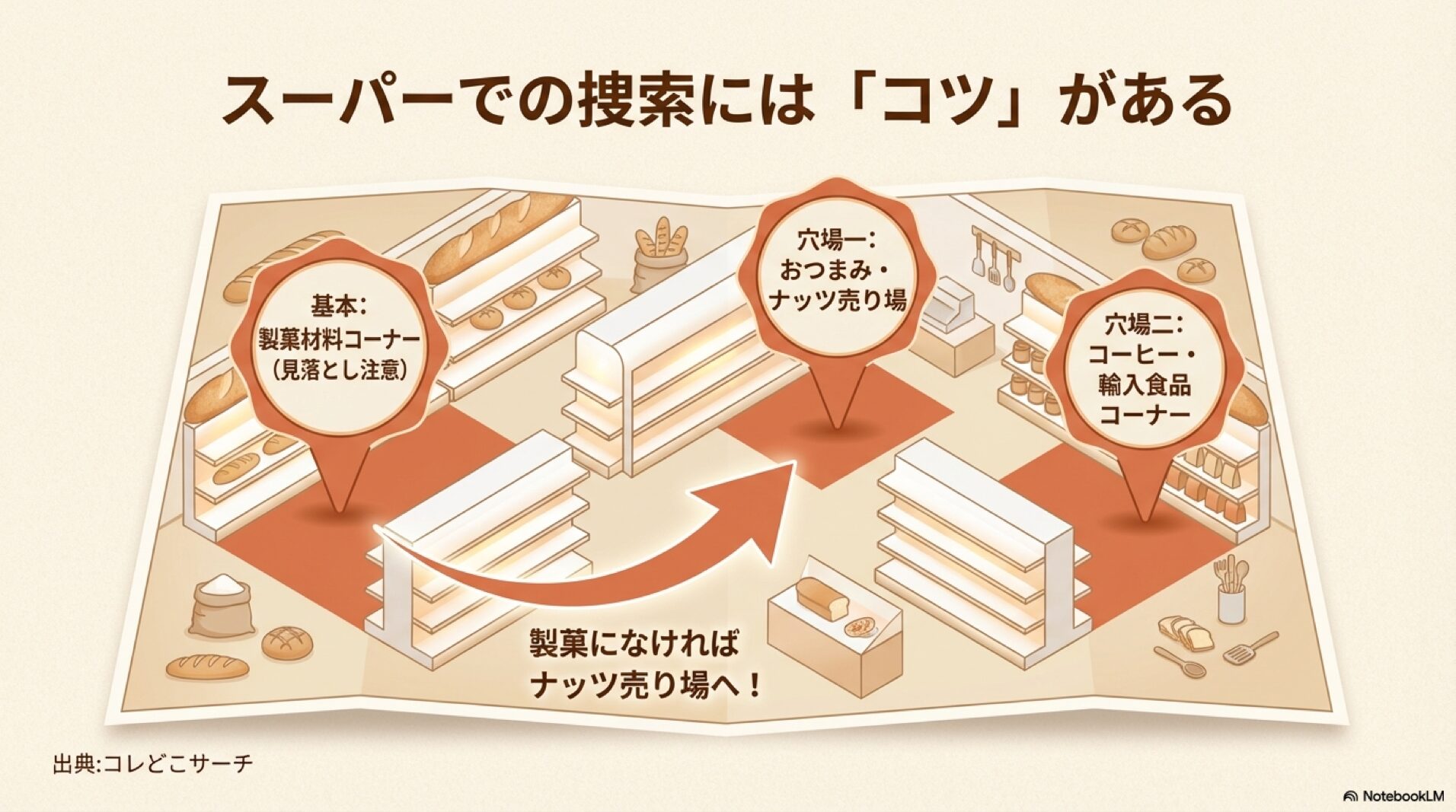 スーパーでアーモンドプードルが見つからない時に探すべき3つの売り場 スーパーでアーモンドプードルが見つからない時に探すべき3つの売り場