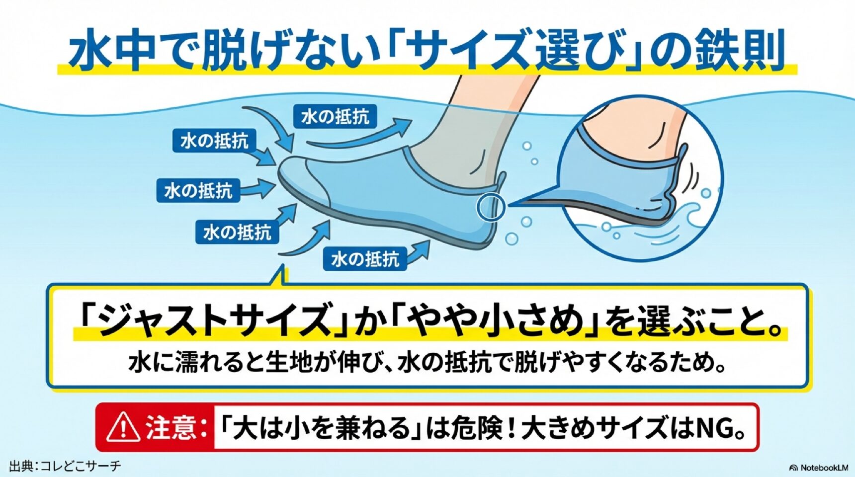 ダイソーとワークマンの使い分け比較 ダイソー(330円)とワークマン(980円〜)のマリンシューズの用途別使い分けチャート。ライトレジャーとハードな環境の比較。