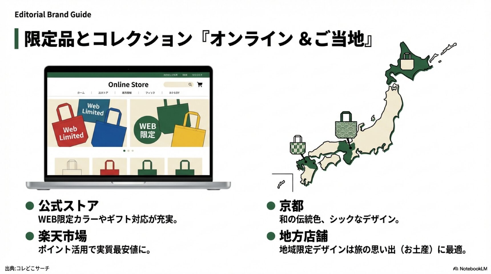 限定品とコレクション・オンライン&ご当地 紀ノ国屋公式オンラインストアと地域限定ご当地エコバッグの購入マップ。WEB限定カラーについて。