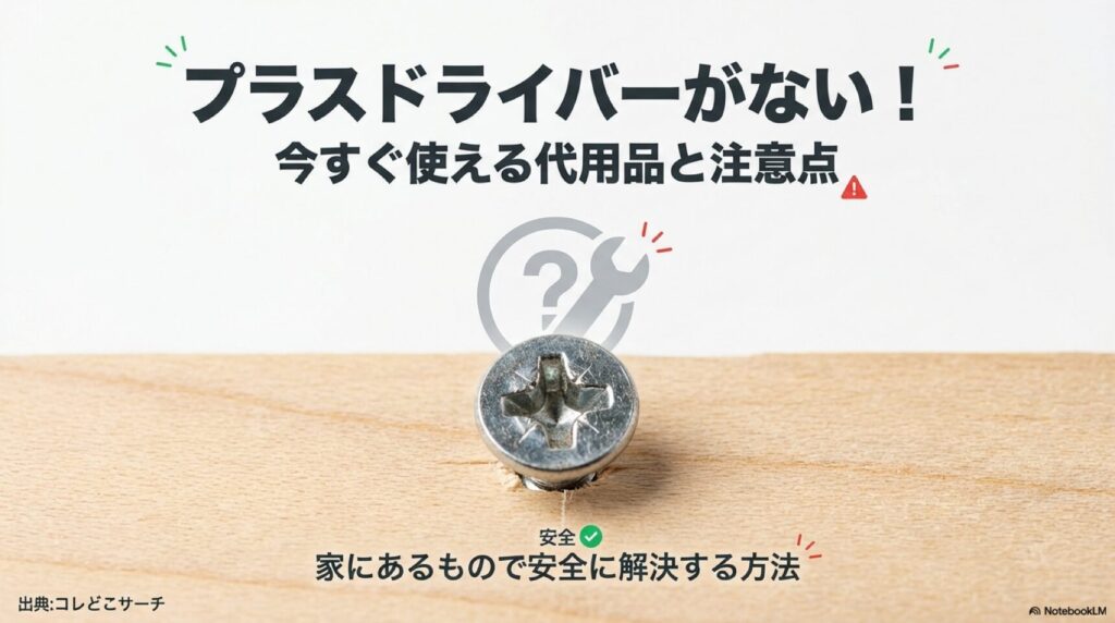 プラスドライバーの代用品をまとめたアイキャッチ画像