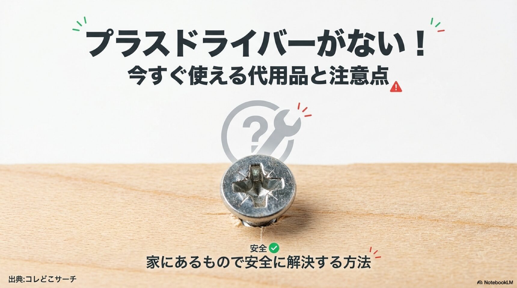 プラスドライバーの代用品をまとめたアイキャッチ画像