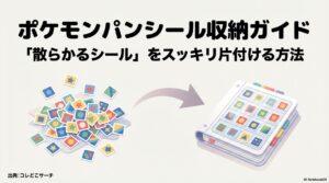 ポケモンパンシール収納ガイド：「散らかるシール」をスッキリ片付ける方法
