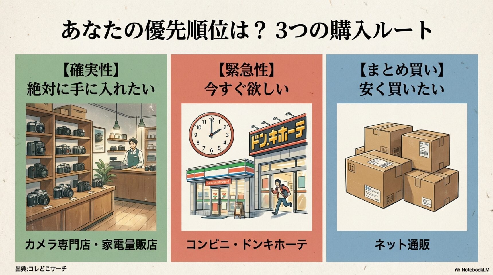 コンビニやドン・キホーテで購入するための在庫確認戦術と狙い目の売り場
