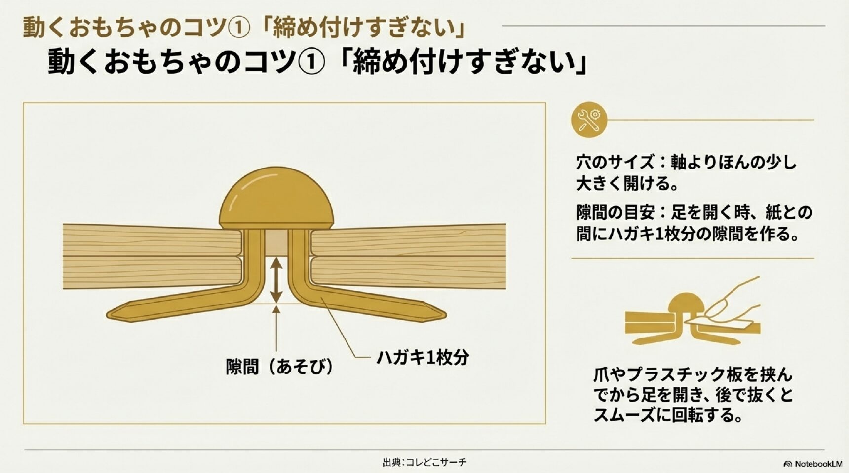 セリアのDIYコーナーにあるネジ替わりピンのパッケージと形状