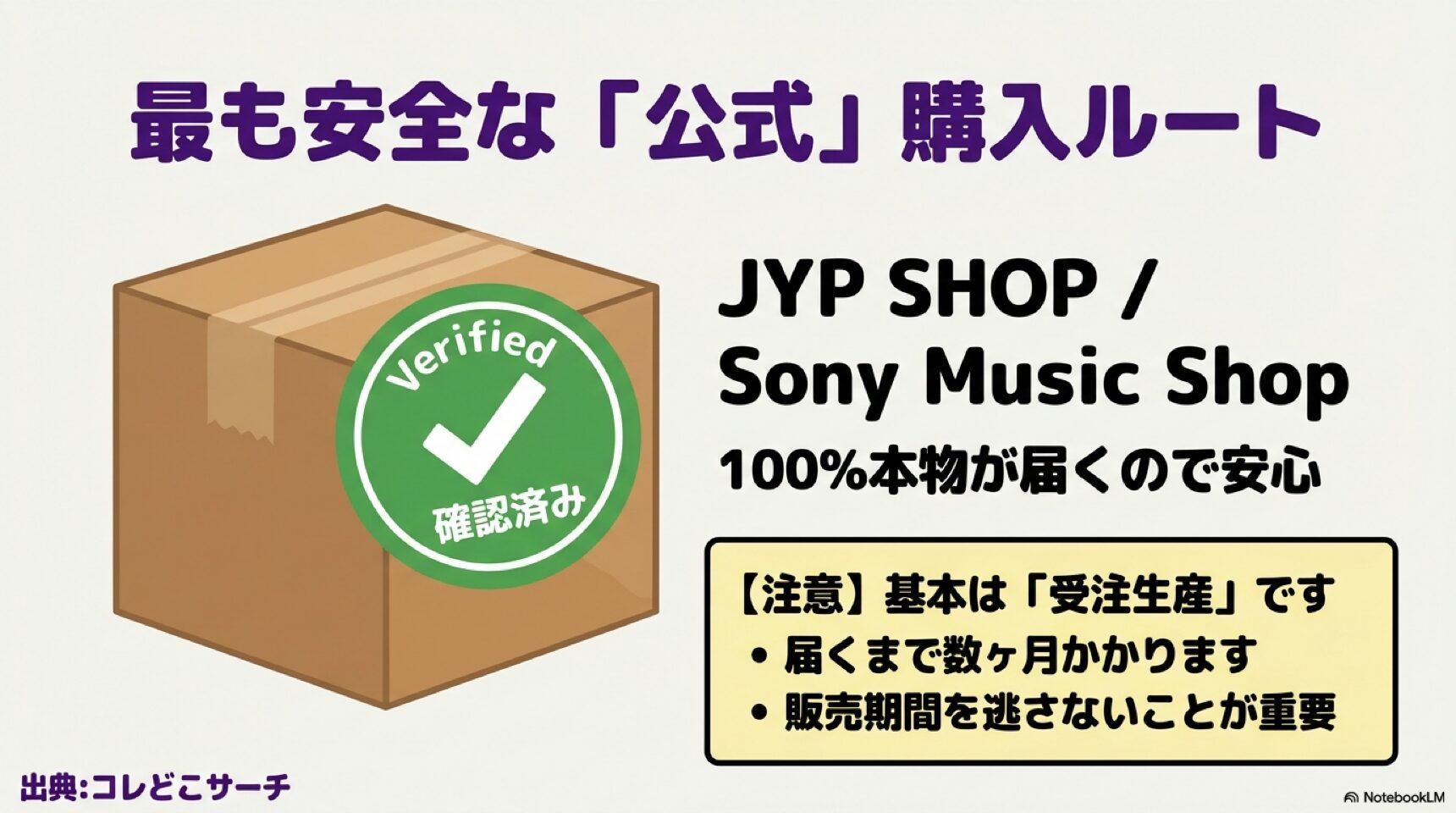 JYP SHOPやSony Music Shopを利用した最も安全な公式購入ルートと受注生産の注意点
