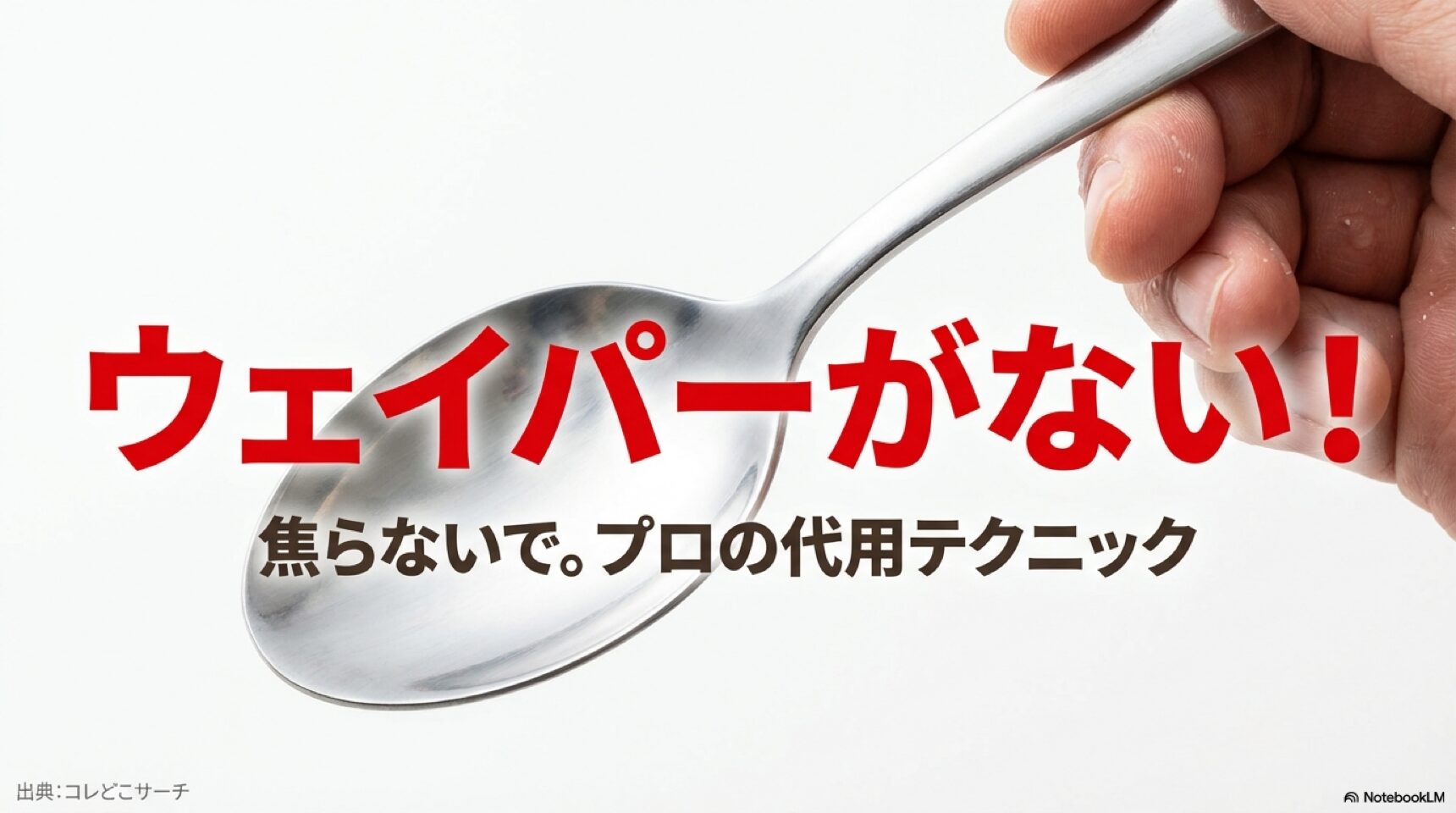 ウェイパーがない時のためのプロの代用テクニック。創味シャンタンや鶏ガラスープを使った解決策の紹介。